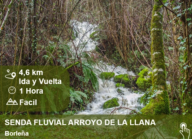 Ruta Senda Fluvial Arroyo de la Llana Borleña